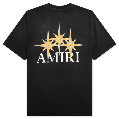 Amiri Starburst Oversized Tee - Black