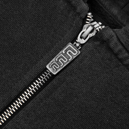 Apocrypha Pious Zip Hoodie - Mechanic Black