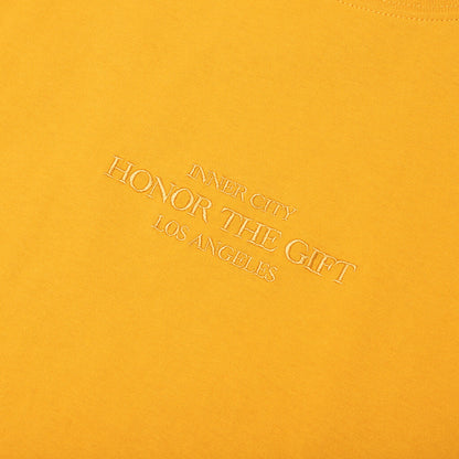 B-Summer Embroidery Box Tee - Yellow
