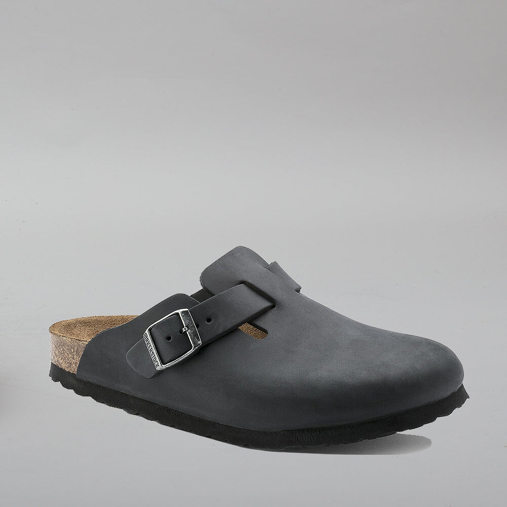 BIRKENSTOCK - BOSTON CLOGS 59461 - BLACK OILED LEATHER
