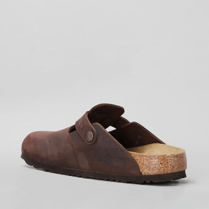 BIRKENSTOCK - BOSTON CLOGS 860133 - HABANA OILED LEATHER - NARROW FIT