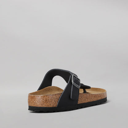 BIRKENSTOCK - GIZEH 845251 - BLACK OILED LEATHER