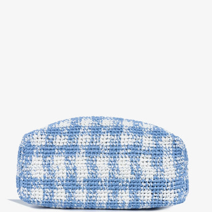 Prada Large Check Crochet Tote Bag