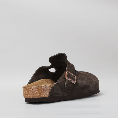 BIRKENSTOCK - BOSTON CLOGS - MOCCA SUEDE