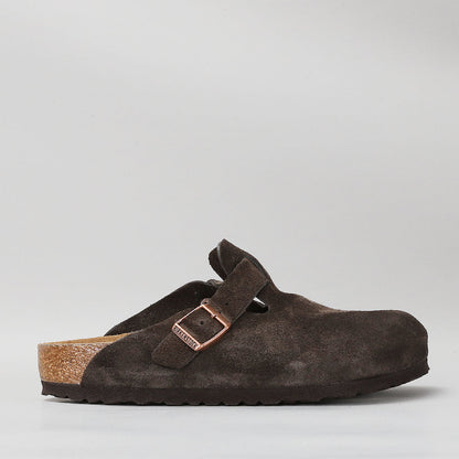 BIRKENSTOCK - BOSTON CLOGS - MOCCA SUEDE