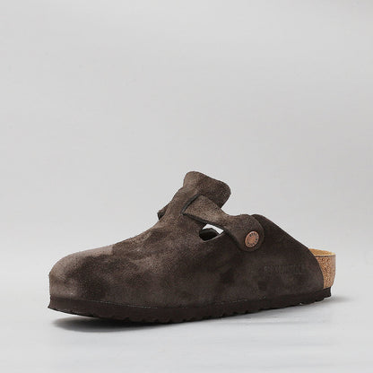 BIRKENSTOCK - BOSTON CLOGS - MOCCA SUEDE