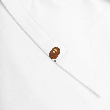 Bape Check College Tee - White