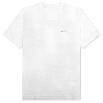 Baroque Print S/S T-Shirt - White