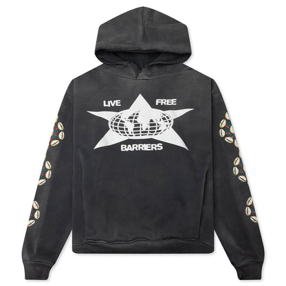Barriers Cowrie Shell Hoodie - Vintage Black