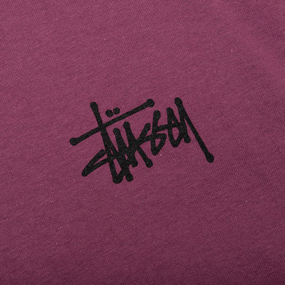 Basic Stussy L/S Tee - Berry