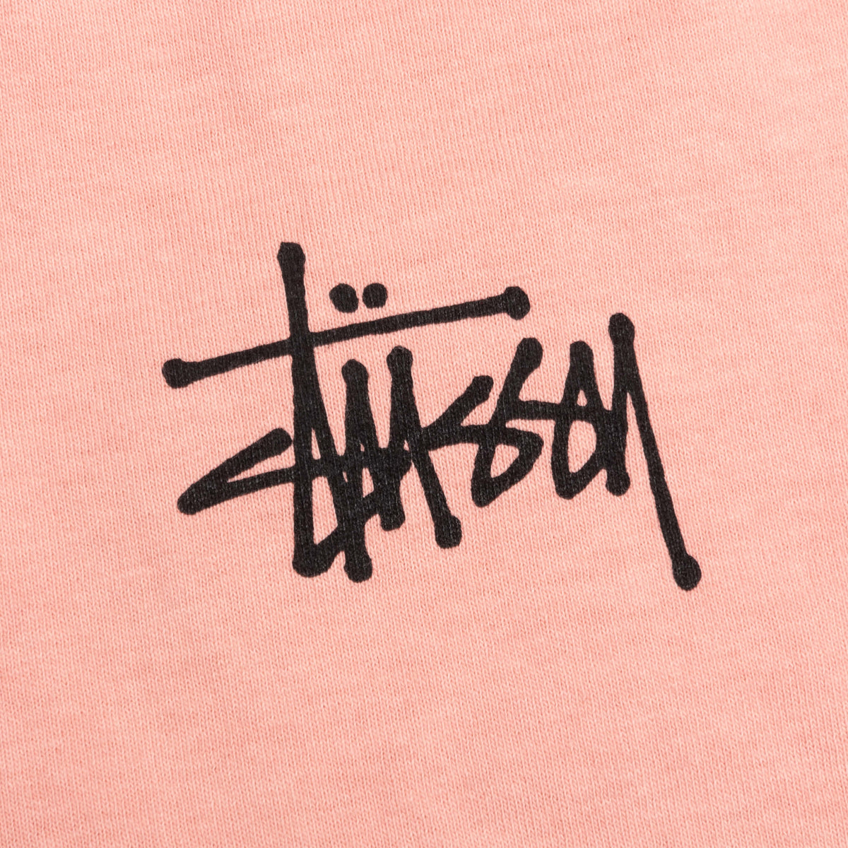 Basic Stussy Pig. Dyed Tee - Coral