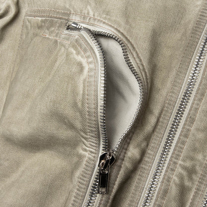 Bauhaus Flight Denim Bomber Jacket - Sand
