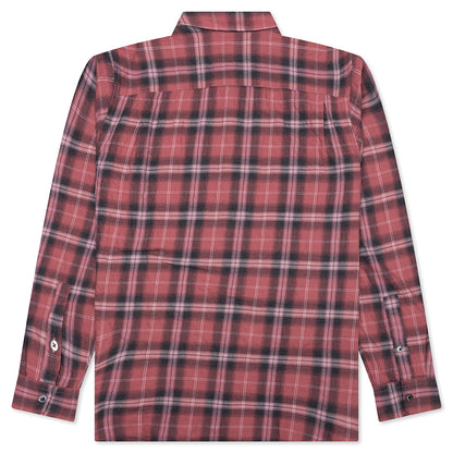 Beach Plaid Shirt - Red