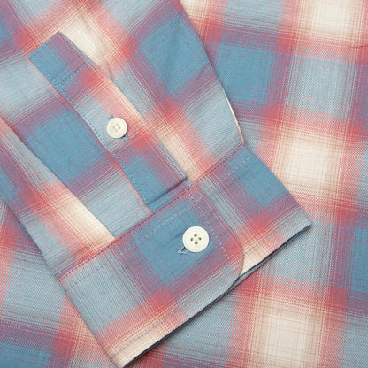 Beach Ombre Plaid Shirt - Blue