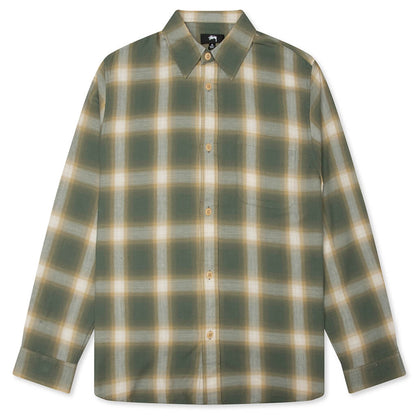 Beach Ombre Plaid Shirt - Green