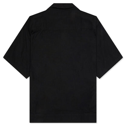 Belted Officer S/S Shirt - Black