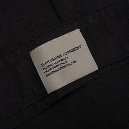 Belted Officer S/S Shirt - Black