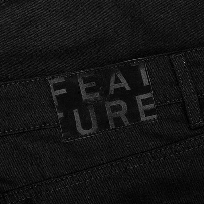 Berry Wide Denim Short - Jet Black