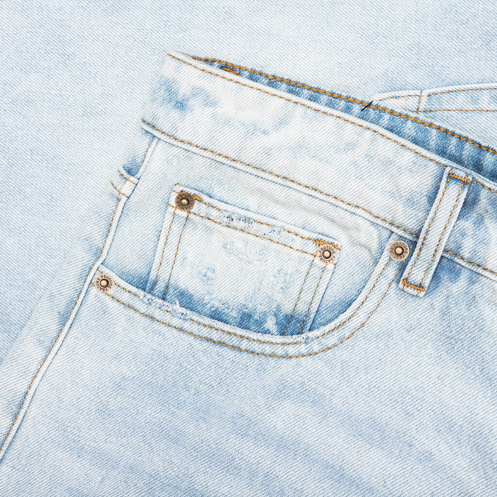Berry Wide Denim Short - Vintage Light Blue
