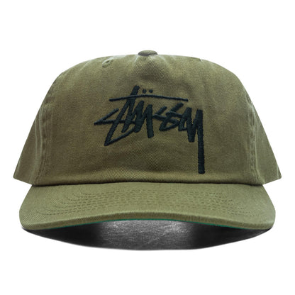 Big Stock Mid Depth Cap - Army Green