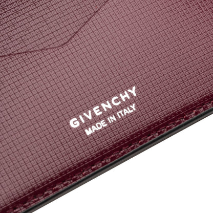 Wallet in Classic 4G Leather - Black/Burgundy