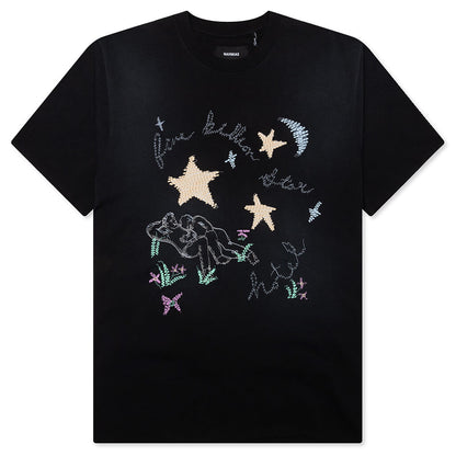 Billion Star T-Shirt - Worn Black