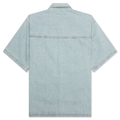 Blue Dog S/S Cropped Fit Woven Shirt - Blueberry Haze