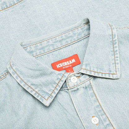 Blue Dog S/S Cropped Fit Woven Shirt - Blueberry Haze