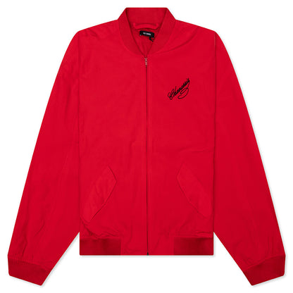 Bomber Track Jacket - Red