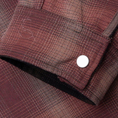 Bonded Reversible Check Shirt - Nero