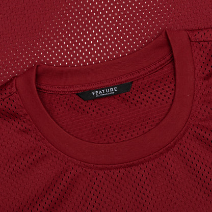 Boyer Mesh Tee - Burgundy