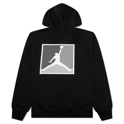 Brooklyn Fleece Graphic Pullover Hoodie - Black/White