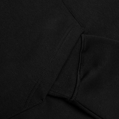 Brooklyn Fleece Pullover Hoodie - Black/White