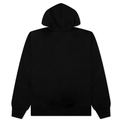 Brooklyn Fleece Pullover Hoodie - Black/White