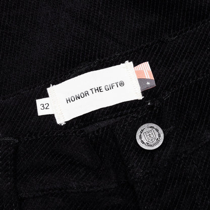 Brushed Bell Bottom Pant - Black