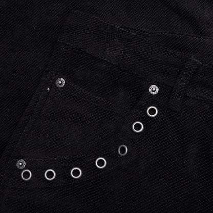 Brushed Bell Bottom Pant - Black