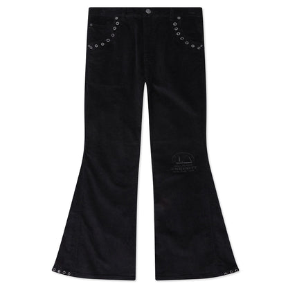 Brushed Bell Bottom Pant - Black