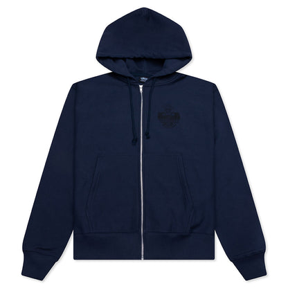 Built To Last Zip Hoodie - Navy
