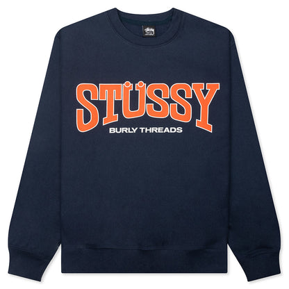 Burly Threads Crew - Navy