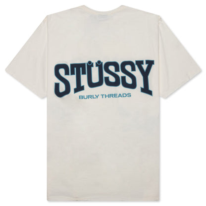 Burly Threads Pig. Dyed Tee - Natural