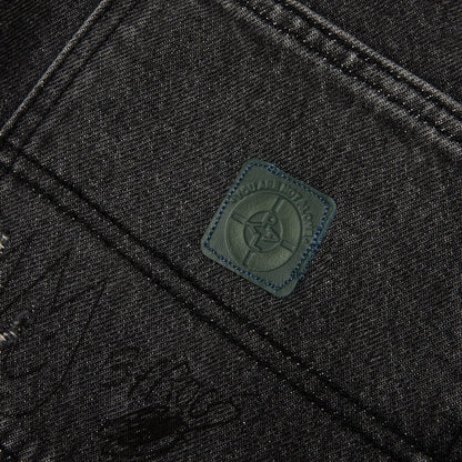 Busted Double Knee Jean - Black