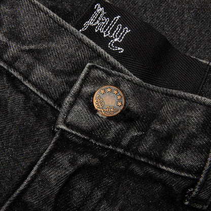 Busted Double Knee Jean - Black