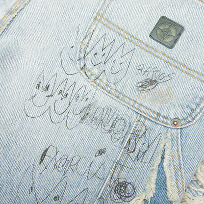 Busted Double Knee Jean - Denim