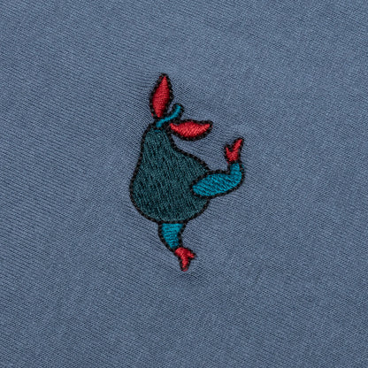 Blue Sitting Pear T-Shirt - Indigo