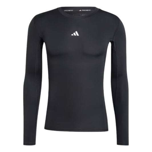 adidas Techfit Compression Training Long Sleeve T-Shirt Asia Sizing 'Black' JE6702