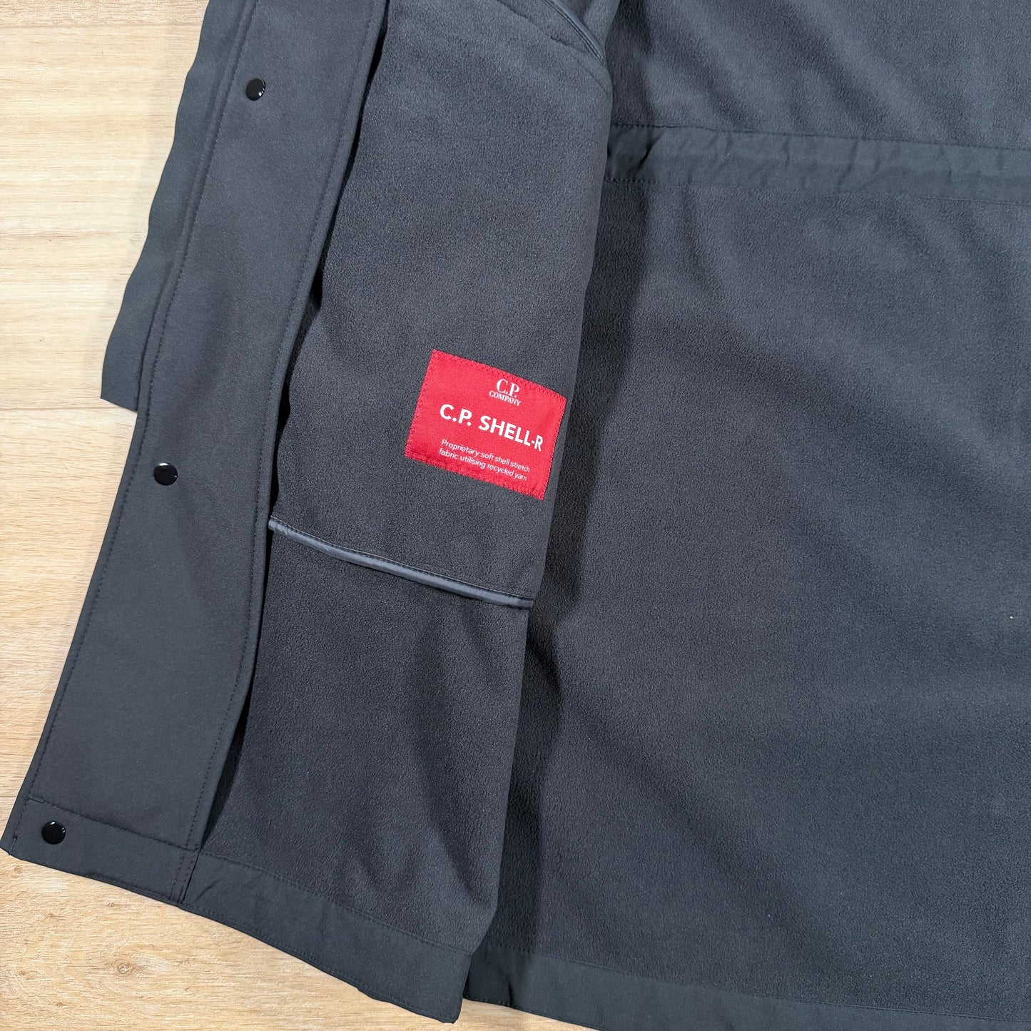 C.P. Company Shell-R Lens Hooded Parka in Black