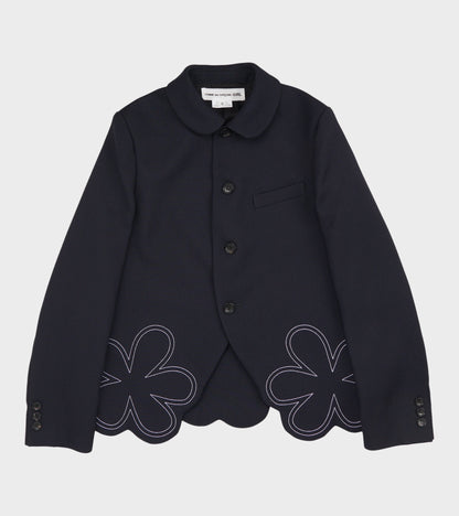 Flower Blazer Navy