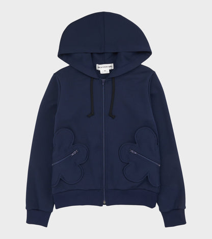 Flower Hoodie Dark Blue