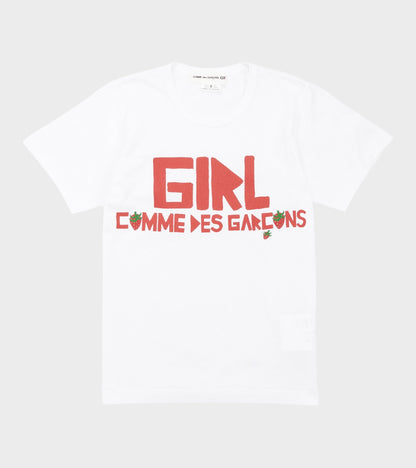 Strawberry Logo T-shirt White