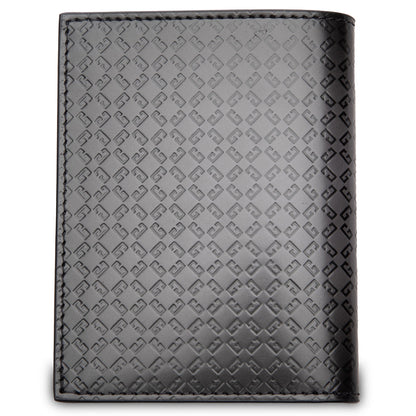 Leather 72 Monogram Card Holder - Dark Grey